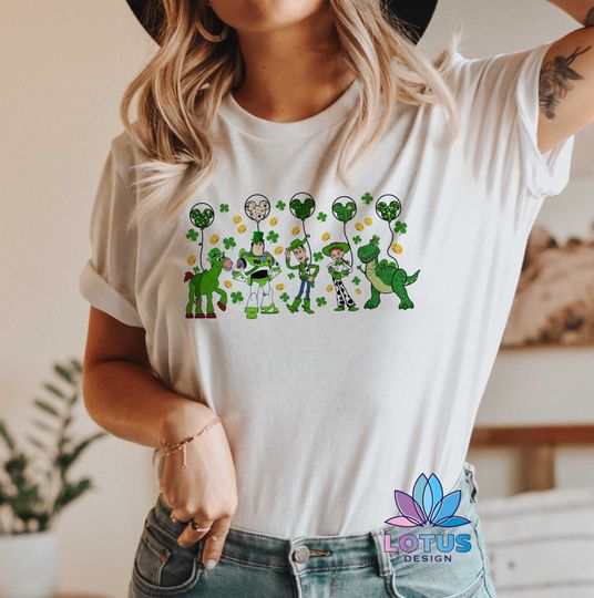 Discover Toy Story St Patrick's Day T-Shirt, Happy St Patricks Day T-Shirt, Toy Story Characters T-Shirt, Disney T-Shirt, St. Patrick's Day Shirt