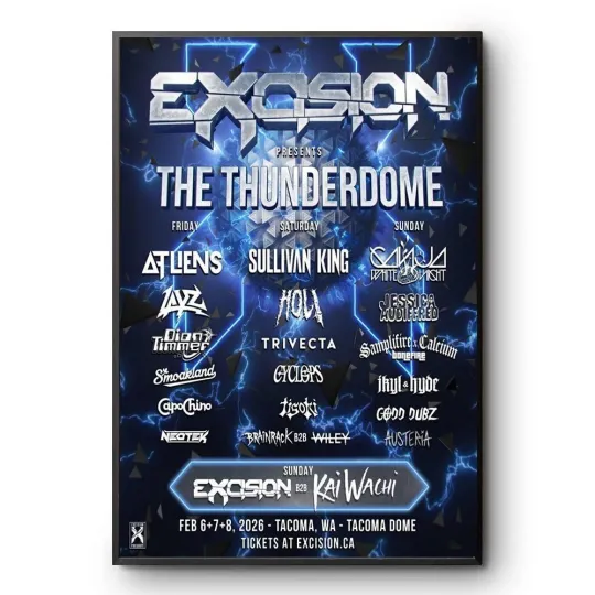 Discover Excision 2026 Thunderdome Poster
