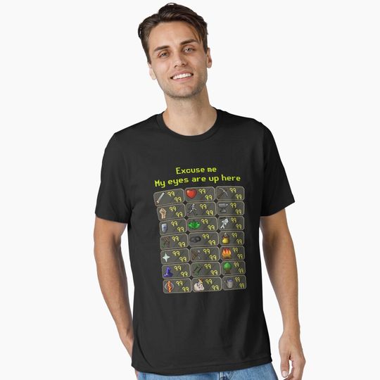 Excuse Me My Eyes Are Up Here Game Essential T-Shirt