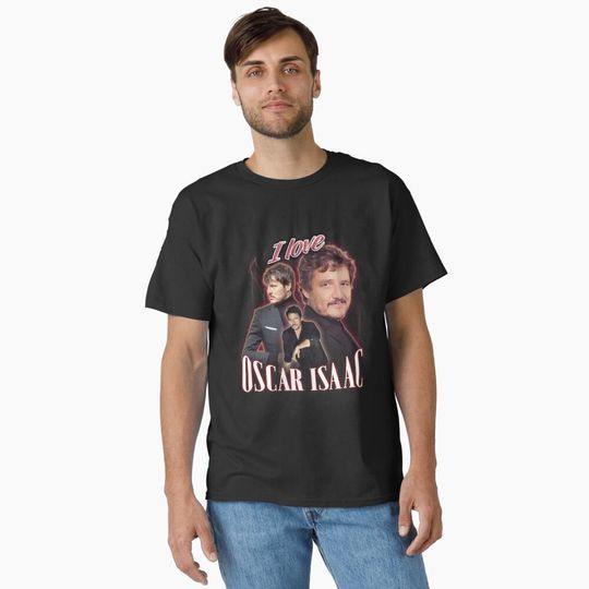I Love Oscar Isaac Pedro Pascal Cursed Fan Collage Classic T-Shirt