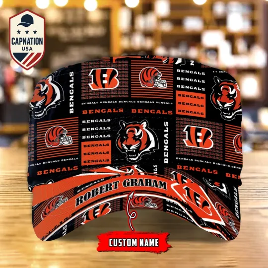 Discover Cincinnati-Bengals Custom Name Military Cap Football football Sports Gift For Men