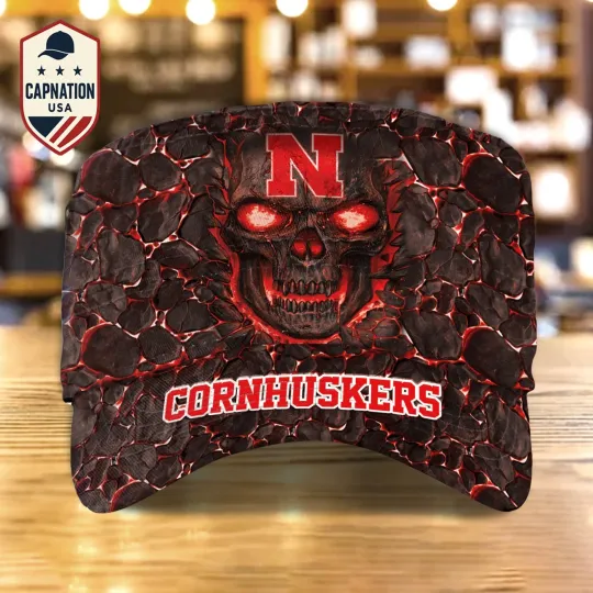 Discover Custom Name Military Cap Nebraska-Cornhuskers Football NCAA Sports Gift For Men