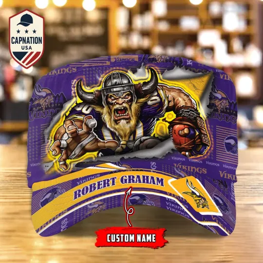 Minnesota-Vikings Military Cap football Army Cap football Trucker Hat Gift For Men