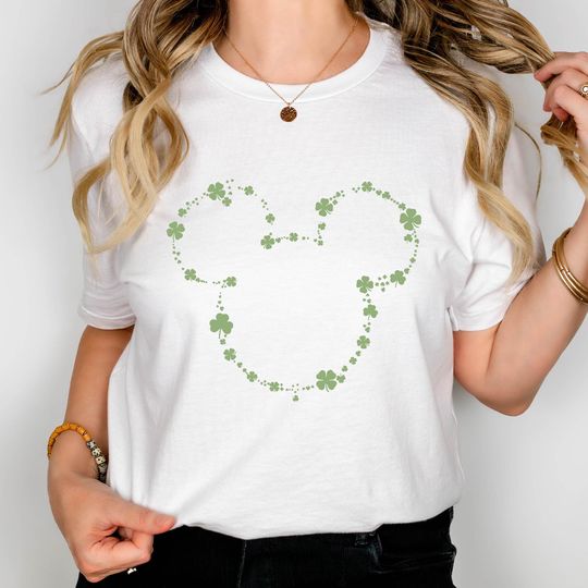 Discover Shamrock Mickey Disney St. Patrick's Day Shirt, Magical Mickey Head Shirt, Disney St Patrick's Day Vacation Shirt, Irish Disney Shirt