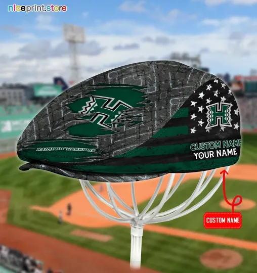 Discover Hawaii Rainbow Team Warriors Jeff Cap Driving Cap Golf Cap Newsboy Cap Flat Cap