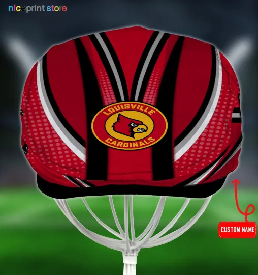 Discover Louisville Team Cardinals Jeff Cap NCAA Jeff Cap Newsboy Cap Driving Cap 29