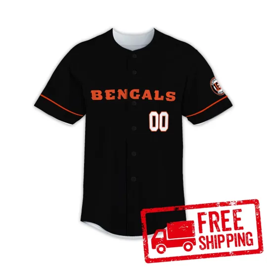 Discover Custom Personalized Cincinnati Football AOP Baseball Jersey #2, Lot S-5XL