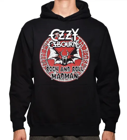 Discover Ozzy Osbourne Rock and Roll Madman Men's Hoodie