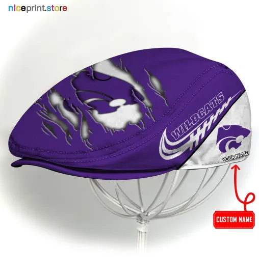 Kansas State Team Wildcats Jeff Cap NCAA Newsboy Cap Golf Cap NCAA Flat Cap