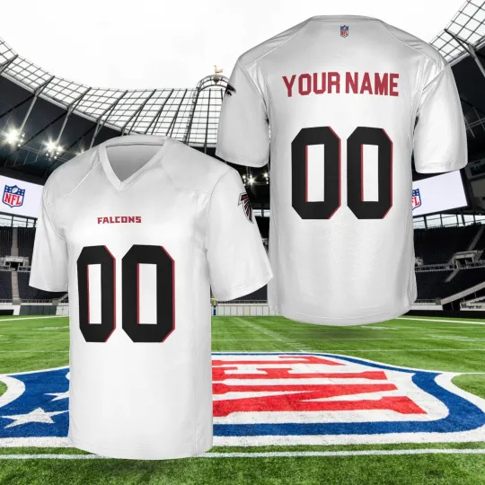 Discover Custom Personalized, Atlanta Team Football AOP Jersey #2, Lot S-5XL