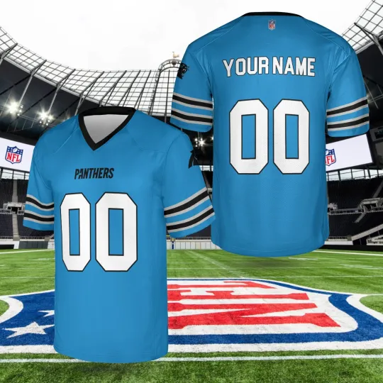 Discover Custom Personalized,  Carolina Team Football AOP Jersey #2, Lot S-5XL