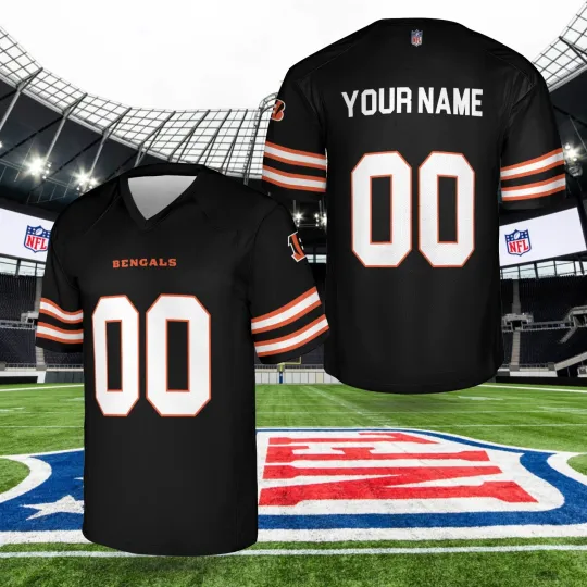 Discover Custom Personalized, Cincinnati Team Football AOP Jersey #2, Lot S-5XL