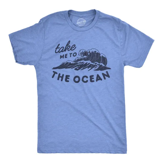 Discover Mens Take Me to The Ocean T Shirt Cute Beach Vacation Tee