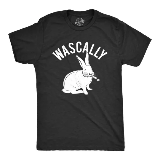 Discover Mens Wascally Rabbit T Shirt Funny Easter Bunny Cartoon Graphic Tee