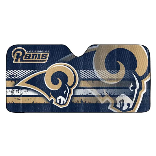 Discover Los Angeles Rams Car Sun Shade 59x27