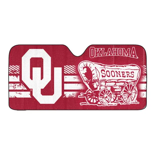 NCAA Oklahoma Sooners Car Sun Shade Accordion Fold Front Windshield