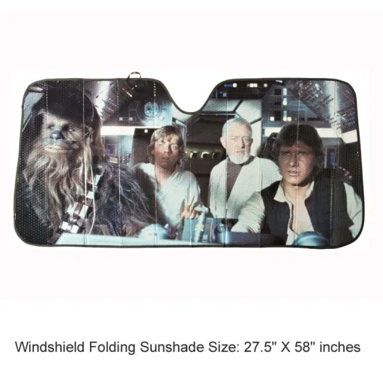 Discover Star Wars Millennium Falcon Car Sun Shade Accordion Folding windshield accessory