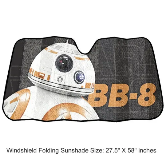Discover Star Wars BB-8 Car Sun Shade Accordion Folding Windshield Protector