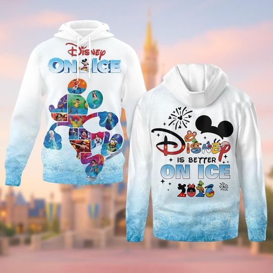 Discover Disney On Ice , Character Hoodie Woman, Magical Crewneck Sweatshirt