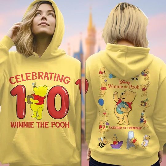 Discover Winnie The Pooh Tshirt, Disney Pooh Hoodie Woman, Pooh Crewneck, Disney Sweatshirt