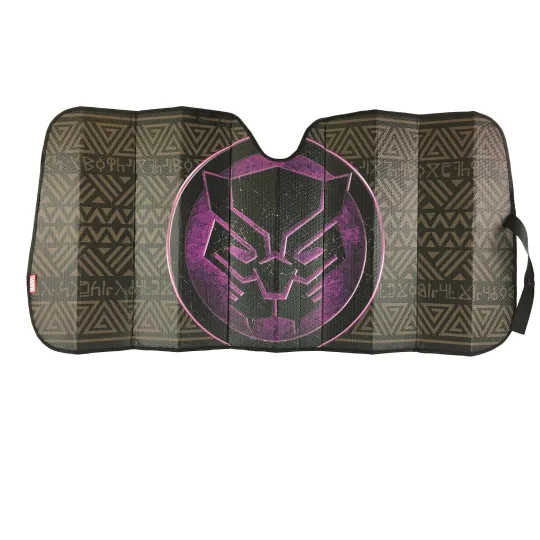 Discover Marvel Black Panther Car Sun Shade Front Windshield Accordion Fold