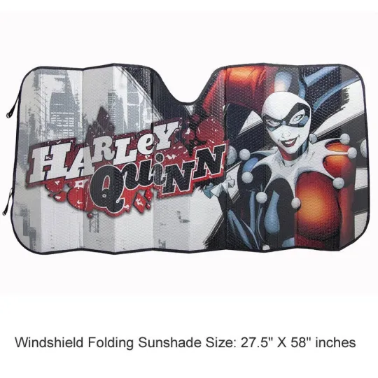 Discover Harley Quinn Car Sun Shade Accordion Folding Windshield Protector