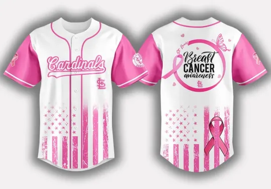 Discover Cardinals x Breast Cancer Awareness Game Night Jersey - All Size