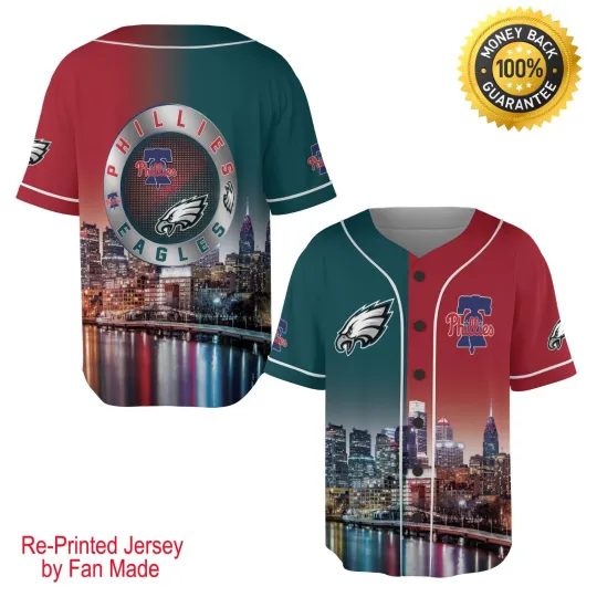 Discover Eaglesss x Philliesss Custom Jersey - All Size