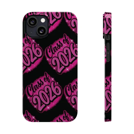 Discover Class of 2026 iPhone Phone Case, Airbrush Graffiti  Slim Case Cover,