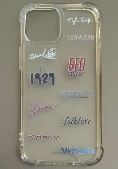 Discover iPhone 13 Mini Clear Phone Case - Swift Eras - Red Midnights Lover 1989