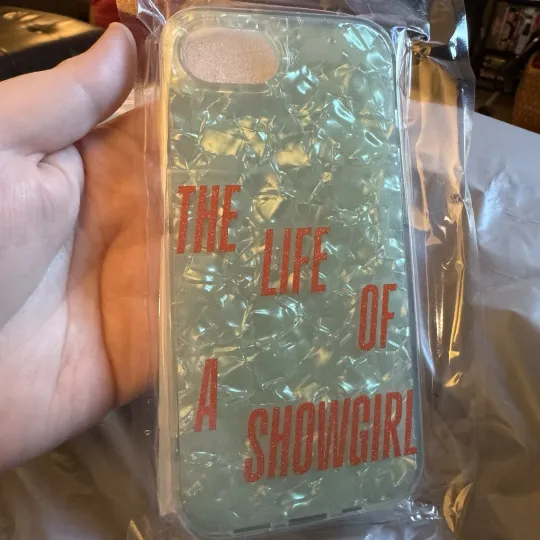 Discover Swift The Life of a Showgirl Phone Case iPhone 16e Mint Green IN HAND