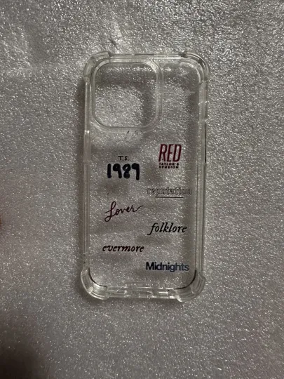 Discover Swift Eras IPhone 14 PRO Clear Phone Case Rare, Hard To Find Brand New!