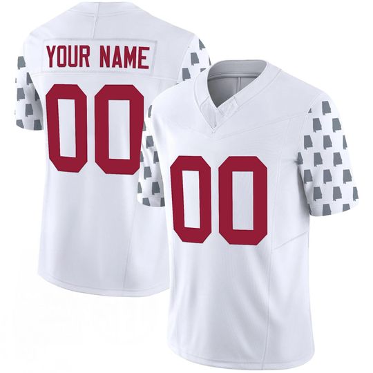 Tuscaloosa Crimson White College Football Jersey Custom Name Number Personalized Fan Shirt Game Day Gift