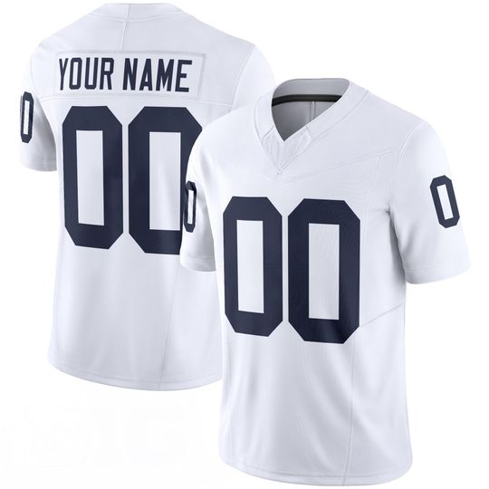 Discover Pennsylvania Embroidered Football Jersey Full Logo Custom Name Number White Athletic Game Day Shirt Personalized Sports Fan Gift Men Women