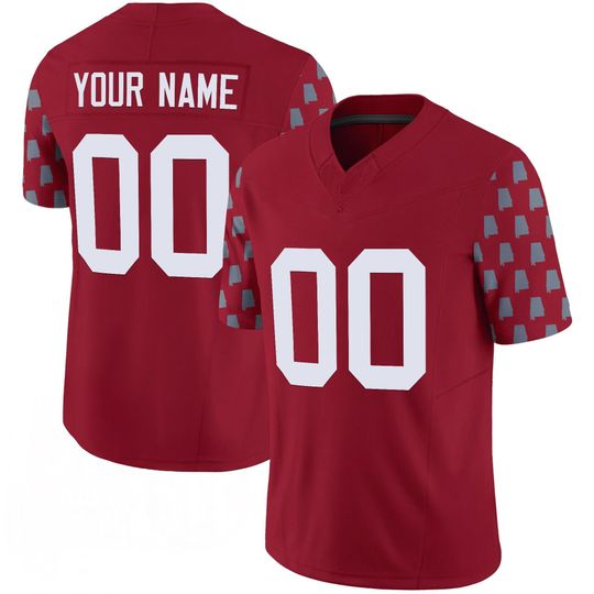 Discover Tuscaloosa Inspired Crimson White College Football Jersey Custom Name Number, Personalized Fan Shirt Gift