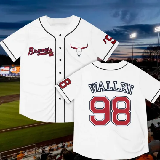 Discover Wallen Western 98 Baseball Jersey 3D Print Unisex Shirts Men Women Size S-5XL