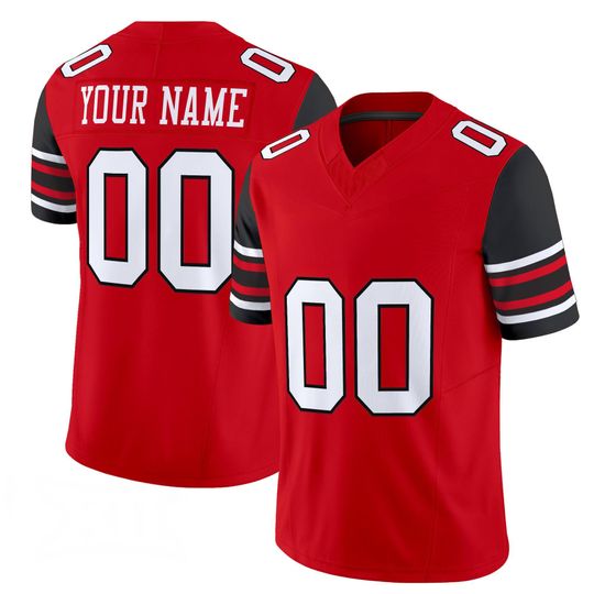 Discover Utah Inspired Red Football Jersey Custom Name & Number, Personalized College Style Game Day Jersey for Fans