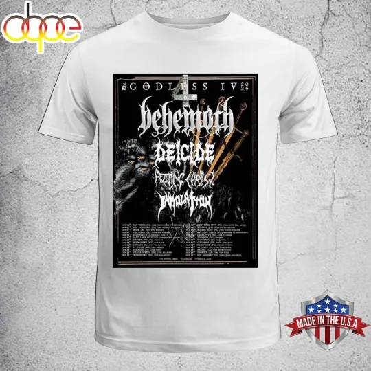 Discover Behemoth The Godless Iv 2026 Tour Unisex T-Shirt