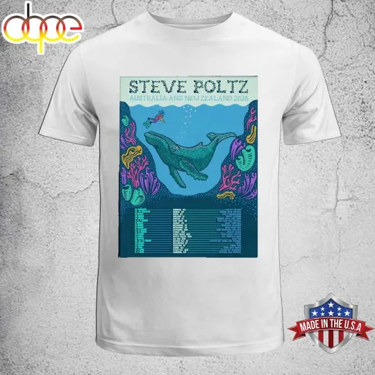 Discover Steve Poltz Aus And Nz Tour 2026 Unisex T-Shirt