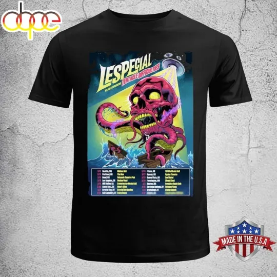 Discover Lespecial 2026 Tentacle Difficulties Tour Unisex T-Shirt