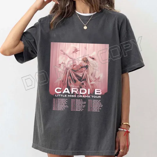 Discover Cardi B Little Miss Drama Tour 2026 tee Tour shirt