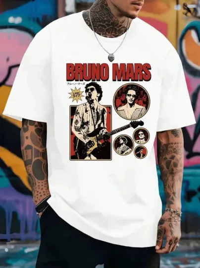 Discover Bruno Mars The Romantic Tour 2026 Schedule Dates T-Shirt, Unisex T-Shirt