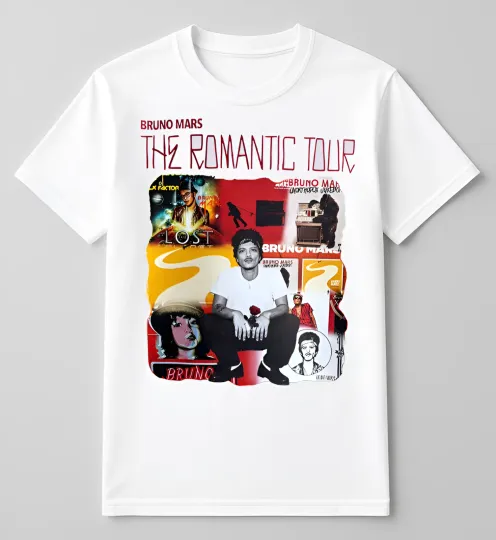 Discover Bruno Mars The Romantic Tour 2026 Concert Shirt