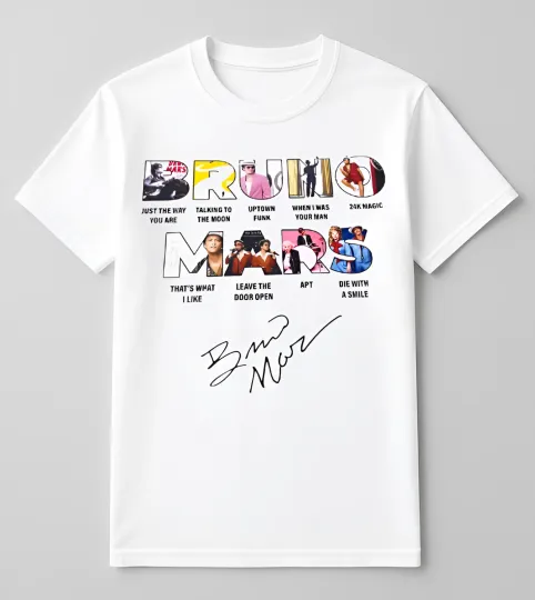 Discover Bruno Mars The Romantic Tour 2026 Concert Shirt