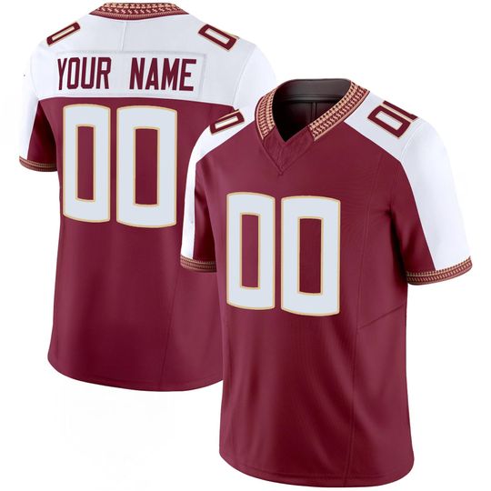 Florida State Inspired Garnet Gold College Football Jersey Custom Name Number, Personalized Fan Shirt, Game Day Gift for College Fans