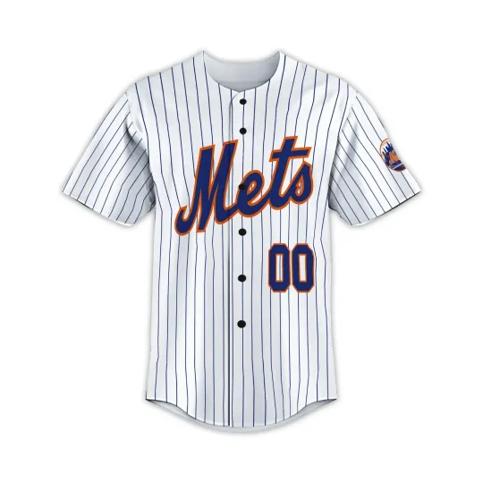 Discover Personalized Name & Number N.Y. Mets Team Jersey Giveaway - All Size