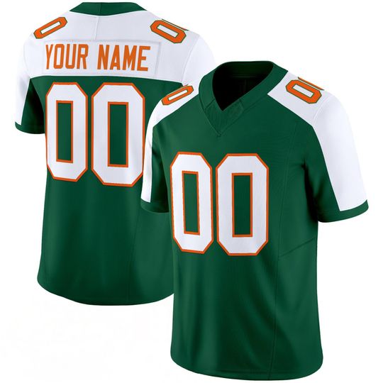 Discover Miami Storm Style Embroidered Custom Football Jersey Full Logo Personalized Number Name Gift Mens Game Day Athletic Jersey