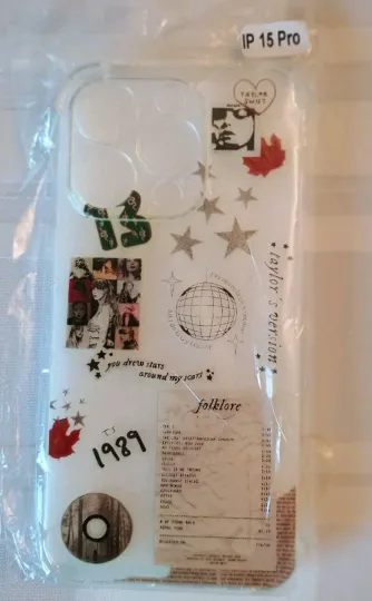 Discover Clear Swift IP 15 Pro Phone Case Cover Folklore 1989