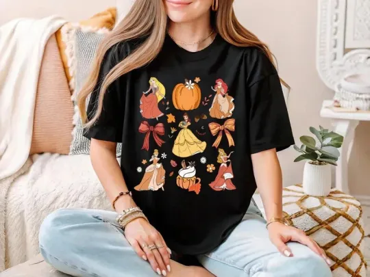Discover Disney Princess Thanksgiving T-Shirt, Gift For Friends