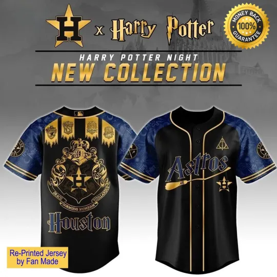 Discover H. Astros x H. Potter Baseball Jersey 2025 Size S-5XL